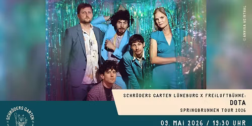 Schr\u00f6ders Garten Freiluftb\u00fchne: Dota - Springbrunnen Tour 2026