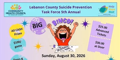 Suicide Prevention Bingo Fundraiser