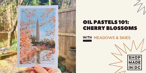 Oil Pastels 101: Cherry Blossoms w\/Meadows and Skies