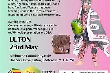 Mbira Music of Zimbabwe, workshops and performance, Luton