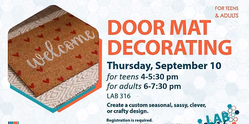 Door Mat Decorating (teens & adults)