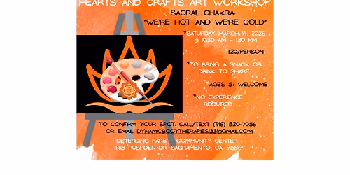 March Hearts & Crafts Art Workshop: Sacral Chakra
