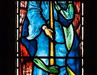 Stained glass in Herefordshire and the middle March from the Gothic Revival