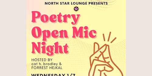 Poetry Open Mic w\/ cat h. bradley & Forrest Hejkal