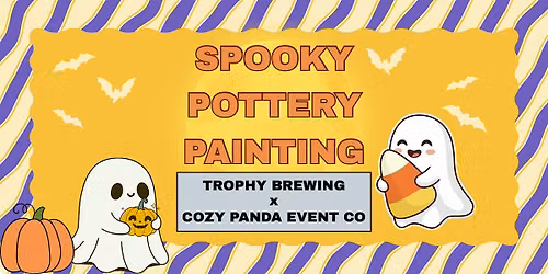 Spooky Pottery Painting with Cozy Panda