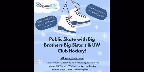 Public Skate with BBBS and UW Club Hockey