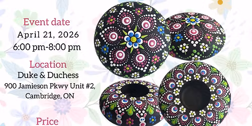 Cambridge-Hoppy Dots & Spring Bloom Dot-Painting Workshop