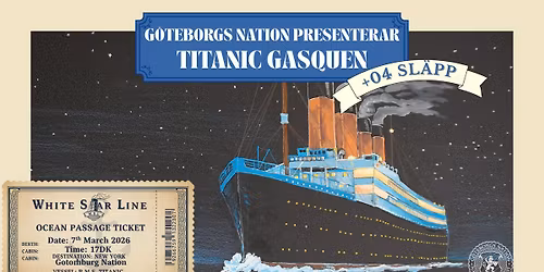 Titanicgasquen 2026 med efterf\u00f6ljande 04-sl\u00e4pp