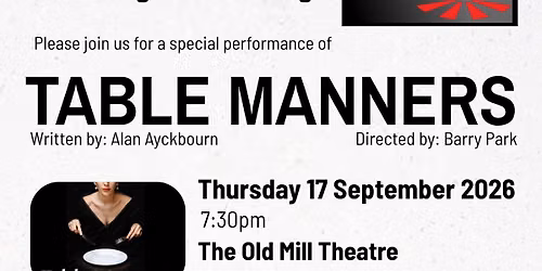 Fundraising Theatre Evening - Table Manners