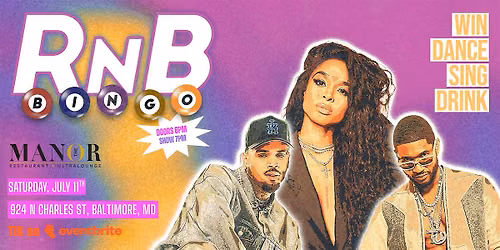 R&B BINGO at The Manor | Baltimore MD