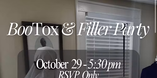 BooTox & Filler Party\ud83c\udf83