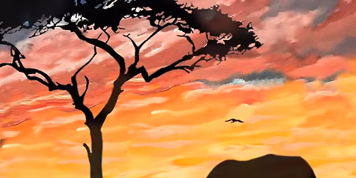Paint 'Tusk Til' Dawn' in Droitwich with Brush Party with Kirsty