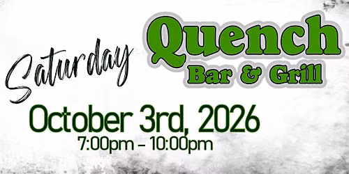 John Reese Trio at Quench Bar on Saturday, Oct. 3rd!!!  ALL WELCOME!