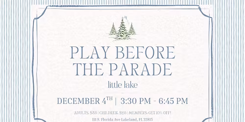 Play Before The Parade 2025\ud83c\udf84