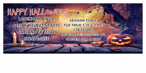 Halloween Bingo Party!!