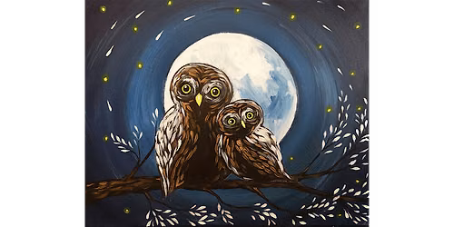 Owl at the Moon - Paint and Sip in Fishkill | Classpop!\u2122