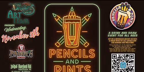 Pencils & Pints with The Dragons Lair Art Team