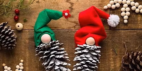 Art in the Park: Pinecone Gnome Ornaments