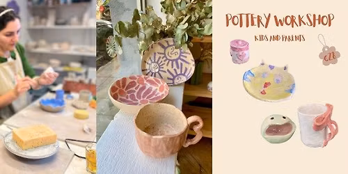 Handbuilding pottery workshop for kids and parents in Haarlem