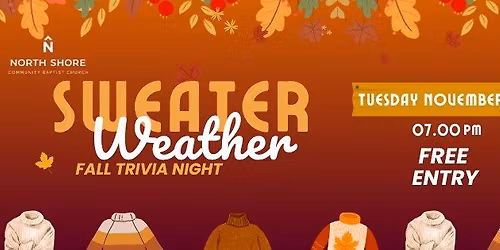 "Sweater Weather" Trivia Night, Benefitting Fostering Hope