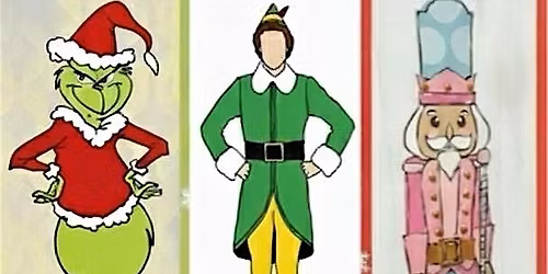 Christmas porch board paint party