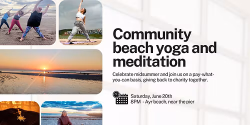 Community Beach Yoga and Meditation - Pay What You Can