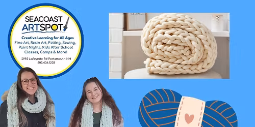 Chunky Knitting! Make a scarf or start a blanket! $42