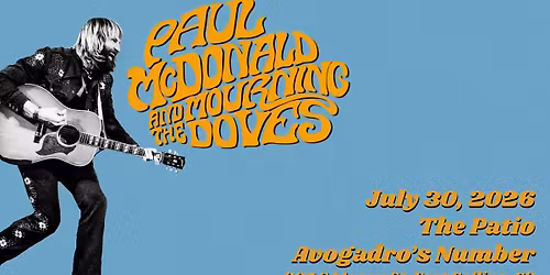 Paul McDonald & the Mourning Doves: Presented by Mishawaka **AT AVO'S PATIO**