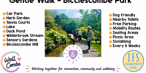 Gentle Social Wellbeing Walk - Bicclescombe Park