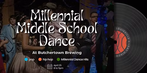 Millenial Middle School Dance Silent Disco at Butchertown Brewing