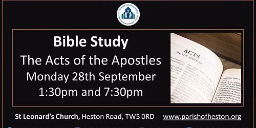Bible Study: The Book of Acts - Week 4