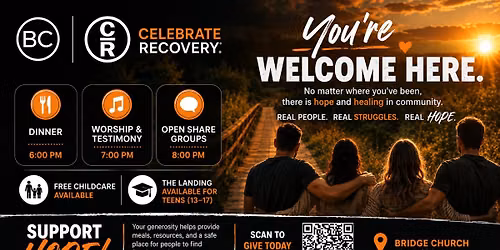 Celebrate Recovery at Bridge Church | Every Tuesday