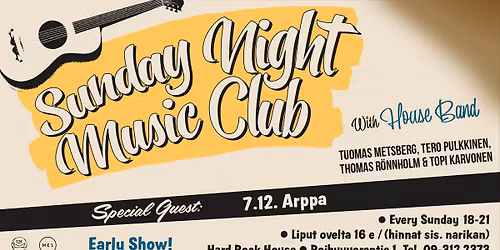 Sunnuntaiklubin vieraana Arppa