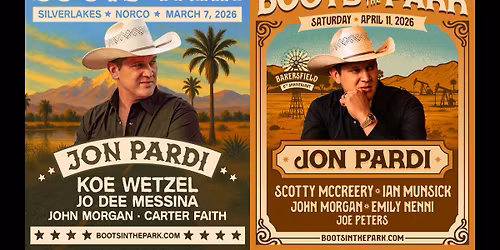 Boots In The Park: Jon Pardi  Scotty Mccreery & Ian Munsick