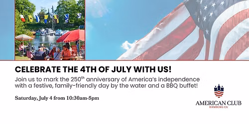 4th of July BBQ on the Bille River! \u27a1\ufe0f Hosted by the American Club
