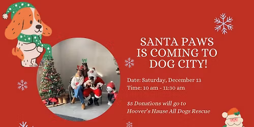 Pictures with Santa Paws