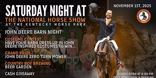 John Deere Barn Night