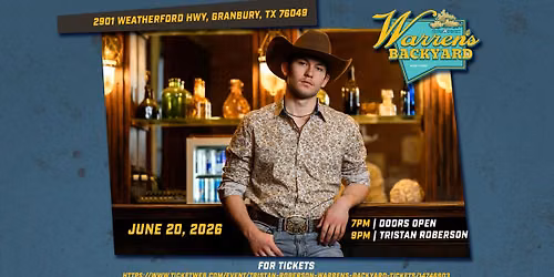 Tristan Roberson LIVE at Warren's Backyard 