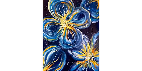 Mesmerizing Cosmic Flowers - Paint and Sip in Indianapolis | Classpop!\u2122