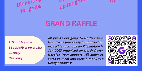 Fundraising Bingo for North Devon Hospice