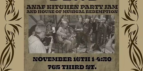 Anaf Kitchen Party Jam & House of Musical Redemption