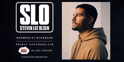 Steven Lee Olsen at Maxwell's (All Ages + Licensed)
