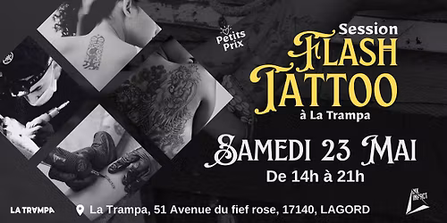 SESSION FLASH TATTOO | Toute la journ\u00e9e | Avec Jordan Ink Impact