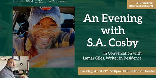 An Evening with S.A. Cosby