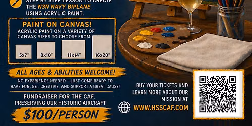 Paint the N3N to Save the N3N -- An Aviation-Themed Paint and Sip at the High Sierra Squadron Hangar