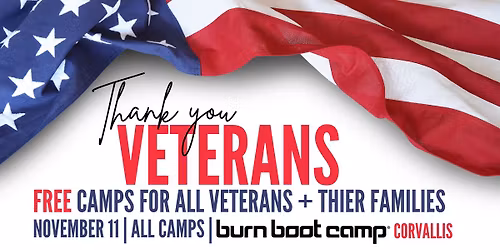 THANK YOU Veterans--FREE CAMPS!
