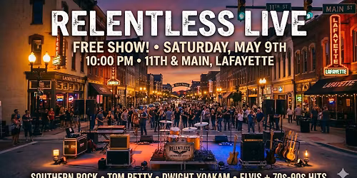 LIVE Rock and Roll at the Mosey! at the corner of 11th and Main Street