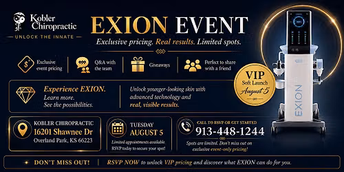 EXION VIP Soft Launch at Kobler Chiropractic at BluHawk