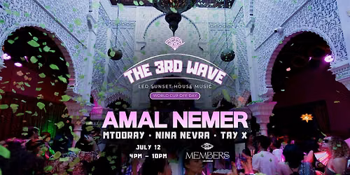 Global, Tech & Afro House Music Day Party W\/ Amal Nemer | World Cup Off Day