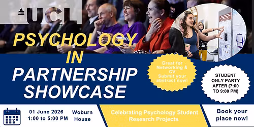 UCL Psychology in Partnership Showcase